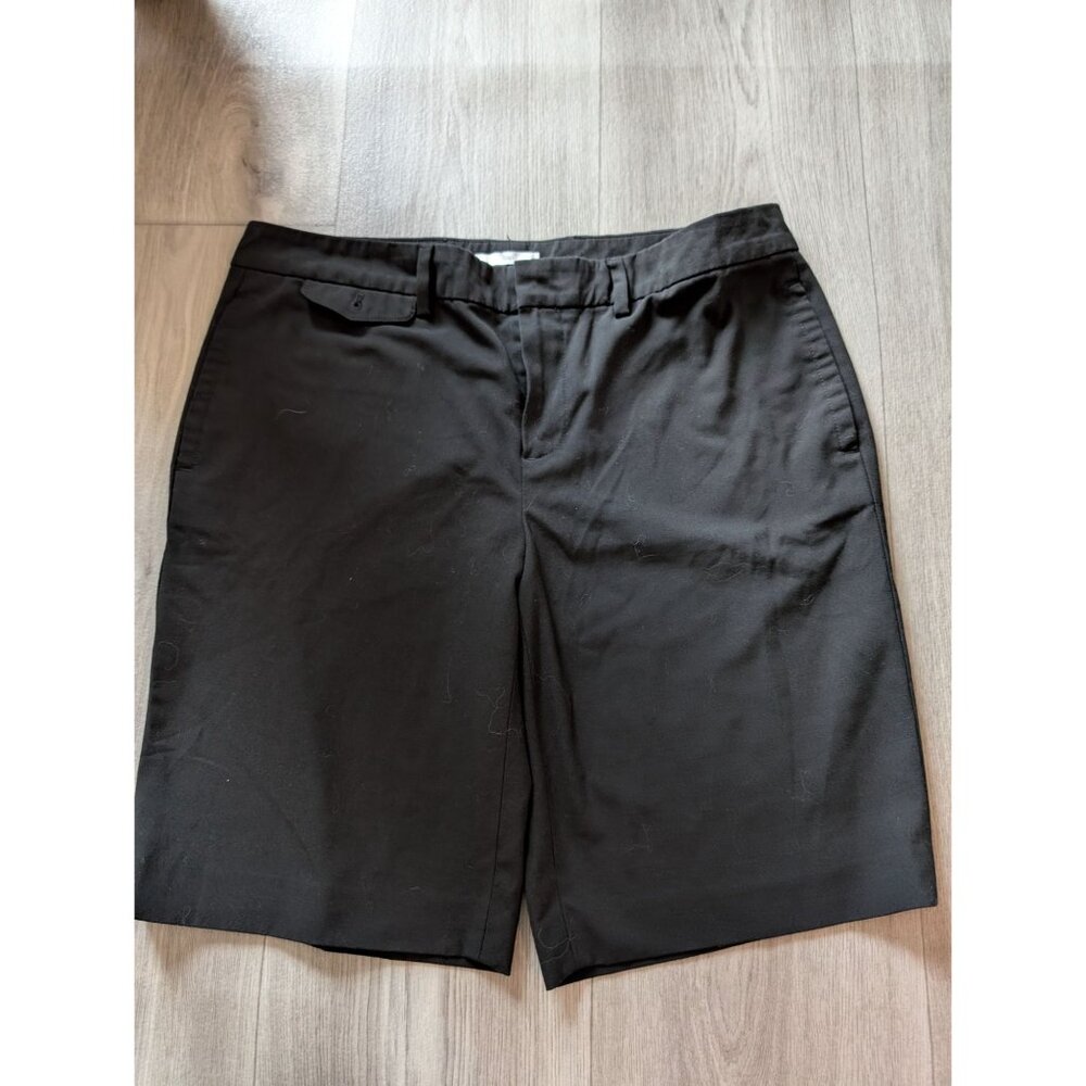 Gap Womens Black Stretch Bermuda Shorts Size 6